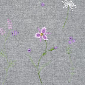ZÁCLONA NA PÚTKACH INESA 350X120 CM KVETY