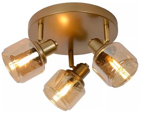 Lucide 77979/13/02 - Bodové svietidlo BJORN 3xE14/40W/230V zlatá