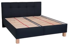 Čalúnená posteľ s matracom a úložným priestorom MARIA 180x200 cm antracit