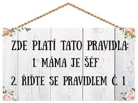 Bohemia Gifts Dekorační obrázok - Pravidla