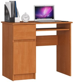Písací stôl PIKSEL 90 cm jelša ľavý