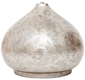 Stolová strieborná lampa Qahira D22