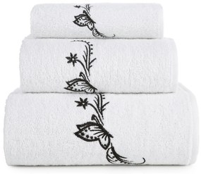 BAVLNENÝ UTERÁK SADA 30X50 CM, 50X90 CM, 70X140 CM BIELA