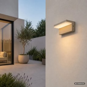 Rabalux 77219 - LED vonkajšie nástenné svietidlo ZARAGOZA LED/9W/230V IP54 béžová