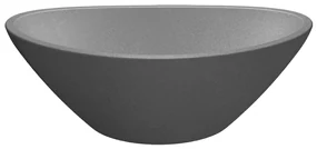 Laveo Vela, granitové umývadlo na dosku 340x200x130 mm, šedá, LAV-VGV1510T