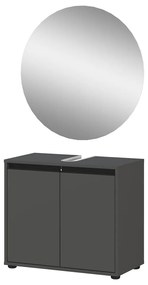 Antracitová kúpeľňová zostava Lemont – Germania