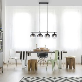 JUST LIGHT. 15421-18 - Luster na lanku ZEA 4xE14/25W/230V čierna