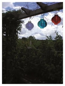 Biely vonkajší solárny LED lampáš Star Trading, ø 20 cm