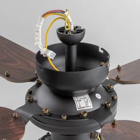 ZEVENTI - Stropný ventilátor ZURRIOLA 3xE27/60W/230V hnedá