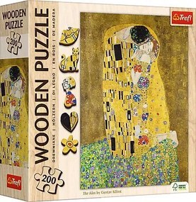 Puzzle 200 Drevené - Bozk - Gustav Klimt
