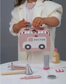 Lekársky kufrík pre deti ružový