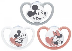 Cumlík Space NUK 6-18m Disney Mickey Mouse sivá, vel. 6-18 m