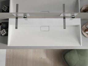 Mexen Ava umývadlo na pult z kompozitu B/O 120 x 46 cm, biela - 23011200