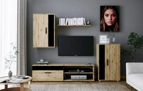 Súprava obývacieho nábytku Benson dub artisan/čierna