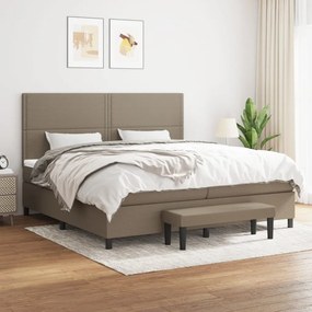 Boxspring posteľ s matracom sivohnedý 200x200 cm látka 3136545