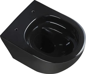 BPS-koupelny Závesná WC misa so SoftClose sedadlom HYD-4771, čierna