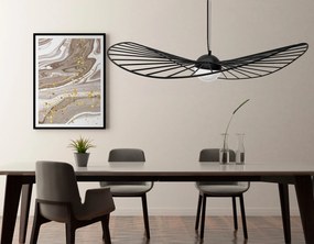Toolight - LED stropné lamelové svietidlo 80cm APP210-3CPR, čierna, OSW-08476