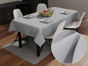 Biante Dekoračný obdĺžnikový obrus Rongo RG-016 Svetlo sivý 100x140 cm