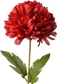 Dekorácia umelá kvetina s červeným kvetom - 15*15*80 cm