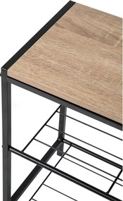 Čierny oceľový stojan na topánky 63x44x30 cm Asten – Bonami Essentials
