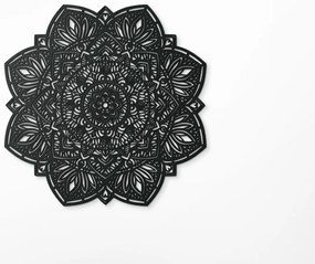 drevko Drevená mandala Kvet života Rozmer obrazu: 120 x 120 cm, Farba dekorácie: Čierna