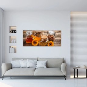 Obraz - Zátišie s medovými pohármi (120x50 cm)