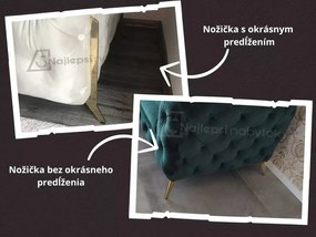 ROHOVÁ SEDAČKA CHESTERFIELD LARISSA PRAVÁ 323 X 264 cm KEMER 800 SKLADOM