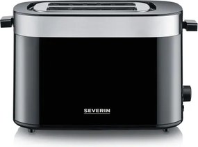 Severin AT 9264 - Hriankovač s dvoma otvormi 800W/230V nerez/čierna