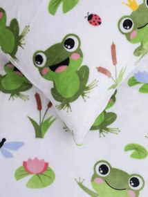 Obliečka na vankúš mikroplyš Exclusive 50 × 70 cm - Žabky