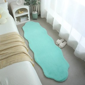 Syntetická kožušina v mentolovej farbe 60x180 cm Caty – Ayyildiz Carpets