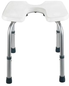 WENKO 206051100-Stolička SECURA 46x53,5 cm biela/strieborná