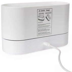 LED RGB Ultrazvukový aróma difúzor a zvlhčovač vzduchu s podsvietením 180ml biela