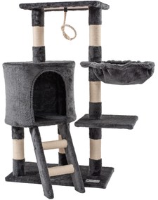 Kočičí škrabadlo Silaxo 75 cm tmavě šedé/bílé
