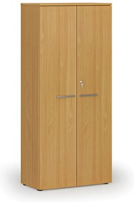 Kancelárska skriňa s dverami PRIMO WOOD, 800 x 420 x 1781 mm, buk