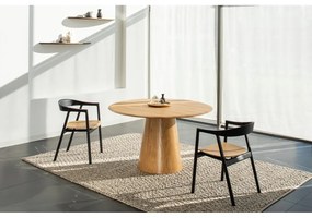 Okrúhly jedálenský stôl z dubového dreva v prírodnej farbe ø 126 cm Mushroom – Gazzda