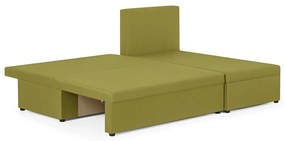 Rozkládací rohová sedací souprava TOMI Zelená