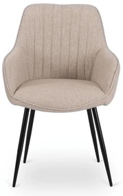 PROXIMA.store - Čalúnená jedálenska stolička MALAGA FARBA: sivá