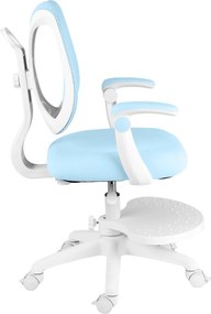 Detská rastúca stolička Neoseat JUNI 022 — látka, prateľný poťah, modrá