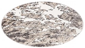 Kusový koberec Dieter krémovo sivý kruh 133x133cm