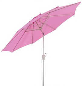 Slnečník N19 Ø 3m sklopný polyester/hliník - fialová