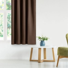 Restilo Záves Blackout Oxford Pleat tmavohnedá, 140 x 245 cm