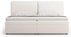 Krémová boxspring posteľ s úložným priestorom 160x200 cm Arendal – Cosmopolitan Design