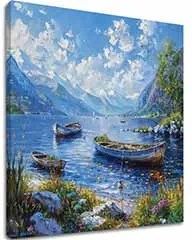 Obraz krajiny na plátne Pokojné jazero