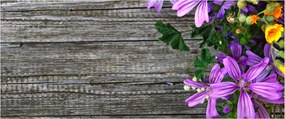 Obraz - lúčne kvety (120x50 cm)