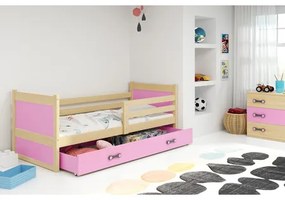 Detská posteľ RICO 200x90 cm Ružová Borovica