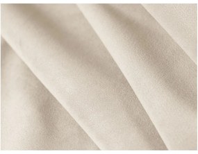 Béžová čalúnená dvojlôžková posteľ s úložným priestorom s roštom 180x200 cm Miley – Micadoni Home