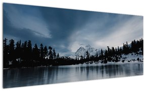 Obraz - Na zamrznutom jazere (120x50 cm)