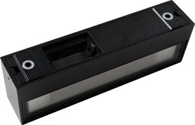 Moderné nástenné svietidlo čierne vrátane LED IP65 - Steph