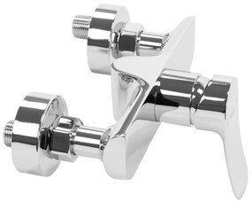 Rea Dart, nástenná sprchová batéria 150 mm s ručnou bodovou sprchovou súpravou, chrómová, REA-B3303