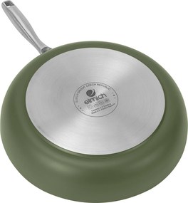 Elmich Nepriľnavá keramická panvica Vital Ø 24 cm - olivovo zelená